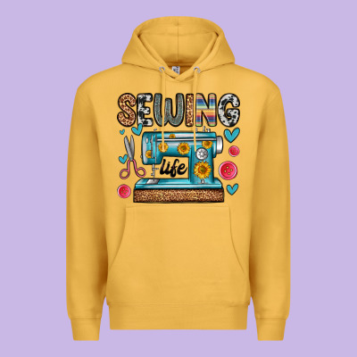 Sewing Life Premium Hoodie Designed By Zillion Design Studio