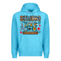 Ocean Blue sewing life Premium Hoodie - Zillion Design Studio