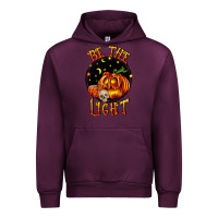 Mauve Wine Be the light Urban Hoodie - RanaPortraitStore