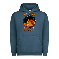 Pigment Midnight Navy Be the light Urban Hoodie - RanaPortraitStore