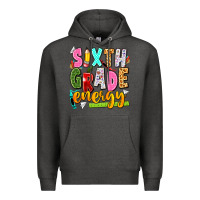 Charcoal Heather sixth grade energy Premium Hoodie - texasbilliewilder