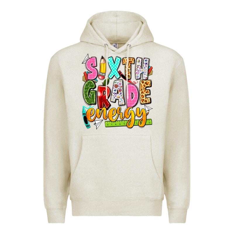 Sixth Grade Energy Premium Hoodie by texasbilliewilder | Teevron