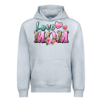 Heather Grey love mom Urban Hoodie - Zillion Design Studio