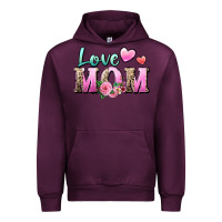 Mauve Wine love mom Urban Hoodie - Zillion Design Studio