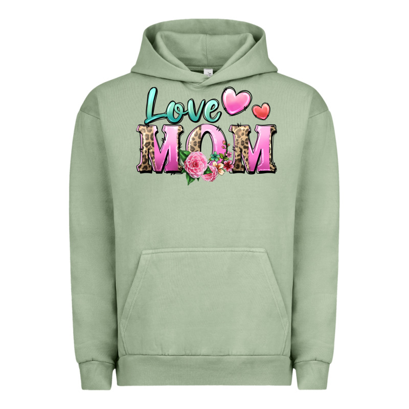 Love Mom Urban Hoodie by Zillion Design Studio | Teevron
