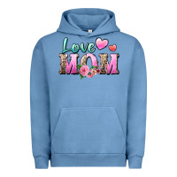 Pigment Pebble Blue love mom Urban Hoodie - Zillion Design Studio