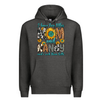 Charcoal Heather i have two titles mom and nanny and i rock them bo Premium Hoodie - Zillion Design Studio