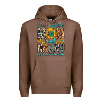 Chestnut i have two titles mom and nanny and i rock them bo Premium Hoodie - Zillion Design Studio