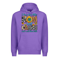 Purple i have two titles mom and nanny and i rock them bo Premium Hoodie - Zillion Design Studio