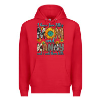 Red i have two titles mom and nanny and i rock them bo Premium Hoodie - Zillion Design Studio