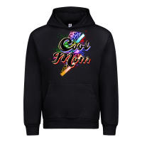 Black cool mom Urban Hoodie - Zillion Design Studio