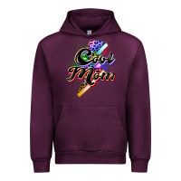 Mauve Wine cool mom Urban Hoodie - Zillion Design Studio