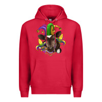 Cardinal mardi gras baby cow Premium Hoodie - RanaPortraitStore