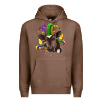 Chestnut mardi gras baby cow Premium Hoodie - RanaPortraitStore