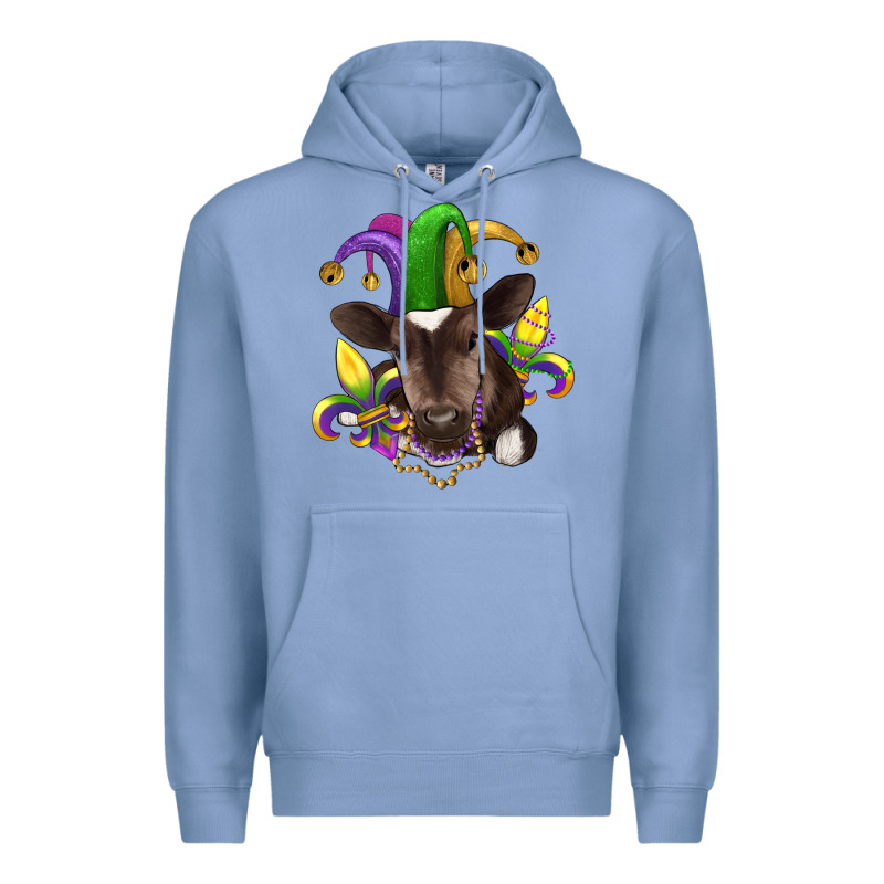 Mardi Gras Baby Cow Premium Hoodie by RanaPortraitStore | Teevron