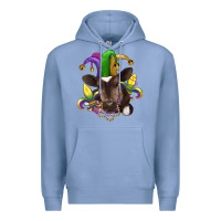 Colony Blue mardi gras baby cow Premium Hoodie - RanaPortraitStore