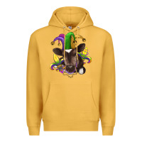 Mustard mardi gras baby cow Premium Hoodie - RanaPortraitStore