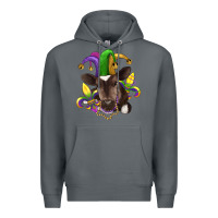 Rock mardi gras baby cow Premium Hoodie - RanaPortraitStore