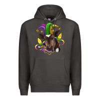 Smoke mardi gras baby cow Premium Hoodie - RanaPortraitStore