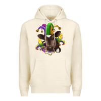 Tofu mardi gras baby cow Premium Hoodie - RanaPortraitStore
