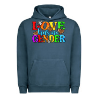 Pigment Midnight Navy love has no gender pride lgbtq Urban Hoodie - texasbilliewilder
