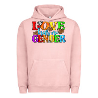 Pigment Salmon love has no gender pride lgbtq Urban Hoodie - texasbilliewilder