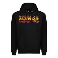 Black spanish teacher Premium Hoodie - texasbilliewilder