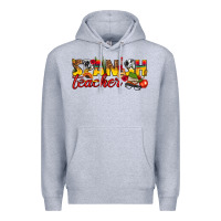 Heather Grey spanish teacher Premium Hoodie - texasbilliewilder