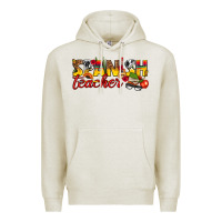 Oatmeal Heather spanish teacher Premium Hoodie - texasbilliewilder