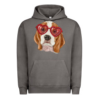 Pigment Tornado Beagle with love glasses Urban Hoodie - RanaPortraitStore