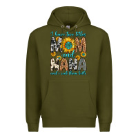 Army Green i have two titles mom and nana and i rock them bot Premium Hoodie - Zillion Design Studio