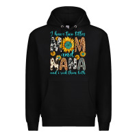Black i have two titles mom and nana and i rock them bot Premium Hoodie - Zillion Design Studio