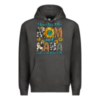 Charcoal Heather i have two titles mom and nana and i rock them bot Premium Hoodie - Zillion Design Studio