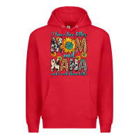 Red i have two titles mom and nana and i rock them bot Premium Hoodie - Zillion Design Studio