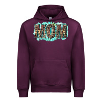 Mauve Wine aztec mom Urban Hoodie - Zillion Design Studio