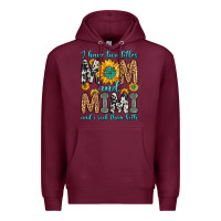 Burgundy i have two titles mom and mimi and i rock them bot Premium Hoodie - Zillion Design Studio