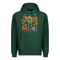 Sports Green i have two titles mom and mimi and i rock them bot Premium Hoodie - Zillion Design Studio