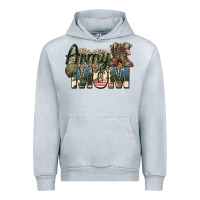 Heather Grey army mom Urban Hoodie - Zillion Design Studio