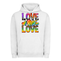 Pigment Lunar Rock love is love with hearts Urban Hoodie - texasbilliewilder