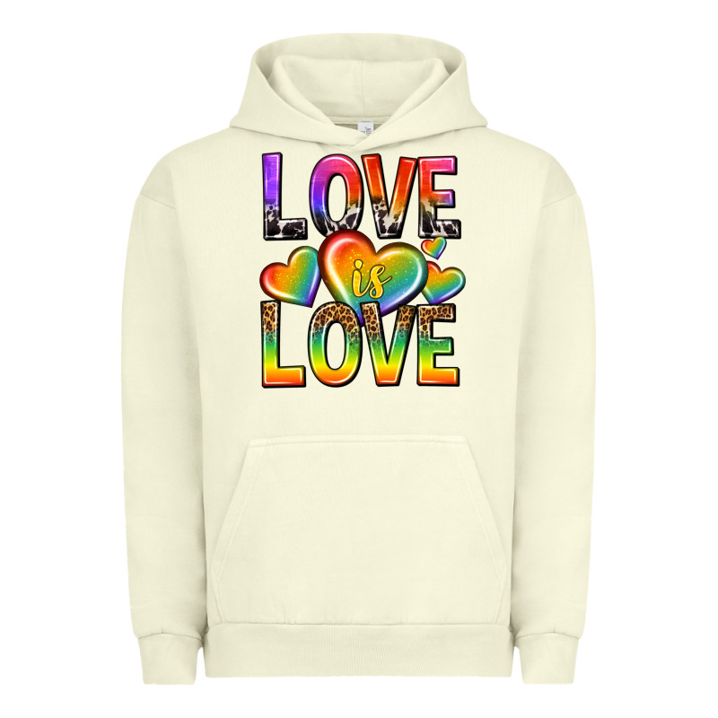 Love Is Love With Hearts Urban Hoodie by texasbilliewilder | Teevron