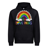 Black love wins with daisy and heart Urban Hoodie - texasbilliewilder