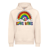 Sandshell love wins with daisy and heart Urban Hoodie - texasbilliewilder