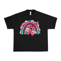 Black Breast Cancer Rainbow Urban Heavy Tee - Artiststas