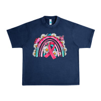 Navy Breast Cancer Rainbow Urban Heavy Tee - Artiststas