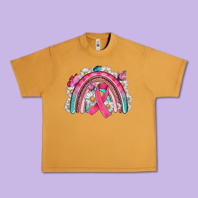 Breast Cancer Rainbow Urban Heavy Tee Designed By Artiststas