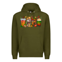 Army Green spanish teacher coffee cups Premium Hoodie - texasbilliewilder