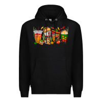 Black spanish teacher coffee cups Premium Hoodie - texasbilliewilder