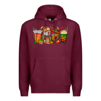 Burgundy spanish teacher coffee cups Premium Hoodie - texasbilliewilder