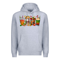 Heather Grey spanish teacher coffee cups Premium Hoodie - texasbilliewilder