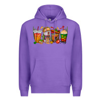 Purple spanish teacher coffee cups Premium Hoodie - texasbilliewilder